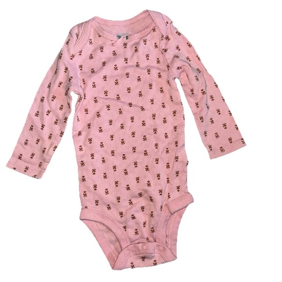 Baby Girl Footie Pajamas Long Sleeve Bodysuits Lot Size 3-6 Months 2 Way Zipper - Picture 10 of 11